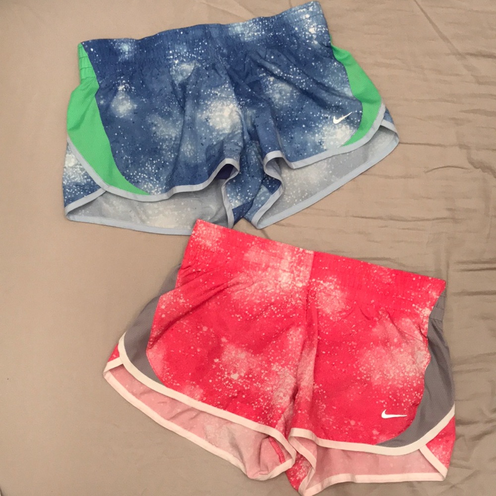 2 Nike dri-fit running shorts